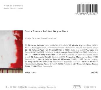 CD Nadja Zwiener: Senza Basso — Auf Dem Weg Zu Bach