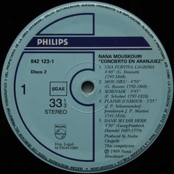 2LP Nana Mouskouri: Concierto En Aranjuez