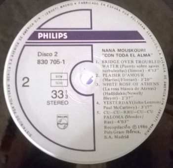 2LP Nana Mouskouri: Con Toda El Alma