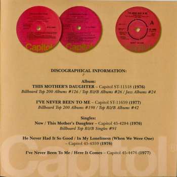 CD Nancy Wilson: This Mother's Daughter / I've Never Been To Me