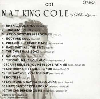 5CD/Box Set Nat King Cole: With Love