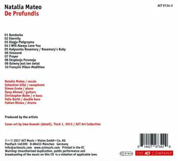 CD Natalia Mateo: De Profundis