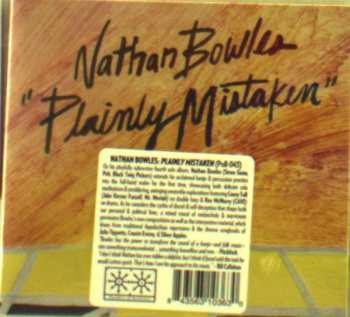 CD Nathan Bowles: Plainly Mistaken