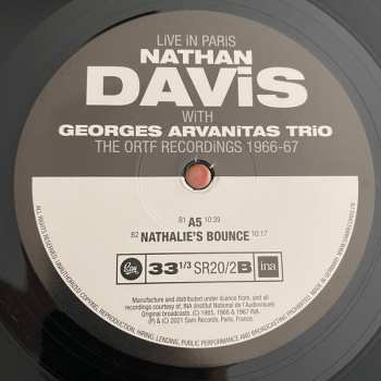 3LP Nathan Davis: Live In Paris - The ORTF Recordings 1966/67