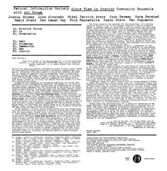 2LP Joshua Abrams Natural Information Society: Since Time Is Gravity