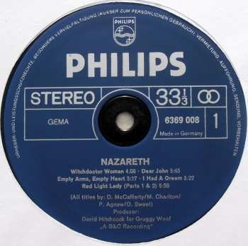 LP Nazareth: Nazareth CLR