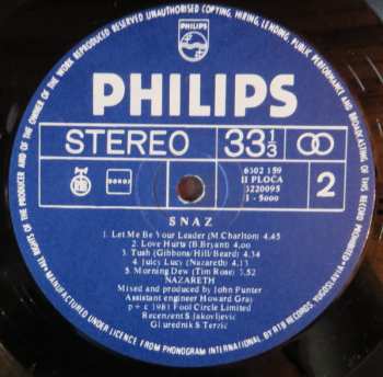 2LP Nazareth: 'Snaz