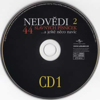 2CD Nedvědi: 44 Slavných Písniček ...A Ještě Něco Navíc