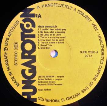 LP The Ambrosian Singers: Negro Spirituals