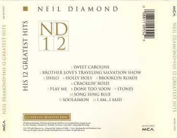CD Neil Diamond: His 12 Greatest Hits