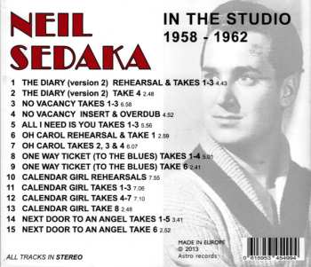 CD Neil Sedaka: Neil Sedaka In The Studio 1958 - 1962