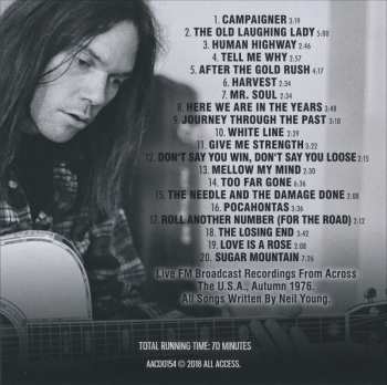 CD Neil Young: Acoustic Tour 1976