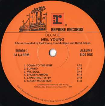 3LP Neil Young: Decade LTD