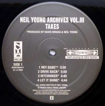 2LP Neil Young: Neil Young Archives Vol. III Takes