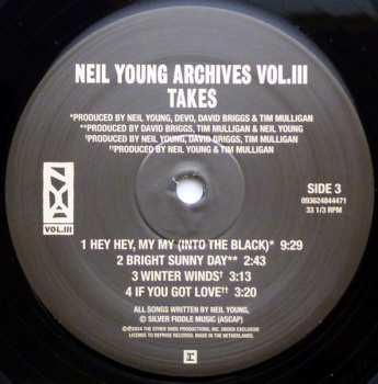 2LP Neil Young: Neil Young Archives Vol. III Takes