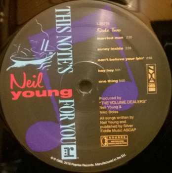 LP Neil Young: This Note's For You
