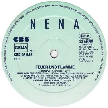 LP Nena: Feuer Und Flamme