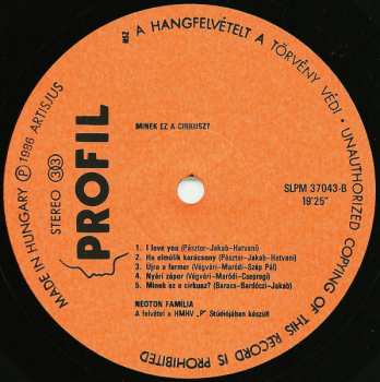 LP Neoton Família: Minek Ez A Cirkusz?