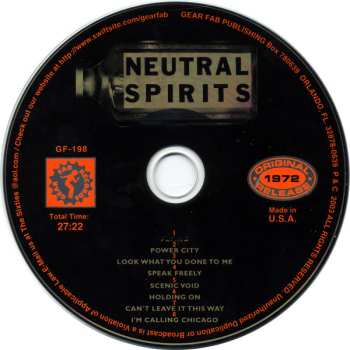 CD Neutral Spirits: Neutral Spirits