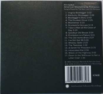 CD The New Lost City Ramblers: American Moonshine & Prohibition