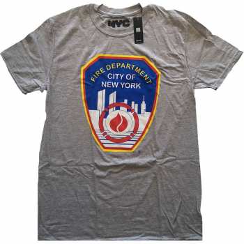 Merch New York City: Tričko Fire Dept. Badge 