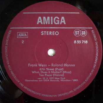 LP New York Jazz Quartet: Frank Wess • Roland Hanna