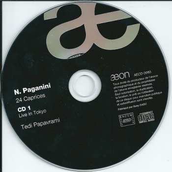 2CD Niccolò Paganini: 24 Caprices  - Live In Tokyo & Studio Version