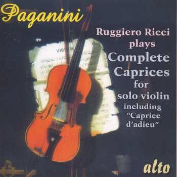 CD Niccolò Paganini: Capricen Op.1 Nr.1-24 Für Violine Solo