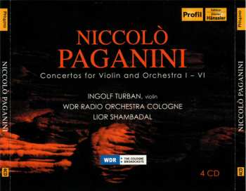 4CD Niccolò Paganini: Concertos for Violin and Orchestra I - IV