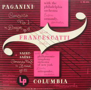 Album Camille Saint-Saëns: Paganini: Concerto No.1 In D Major, Op. 6 + Saint Saëns: Concerto No. 3 In B Minor, Op. 61