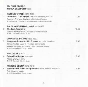 CD Nicola Benedetti: My First Decade