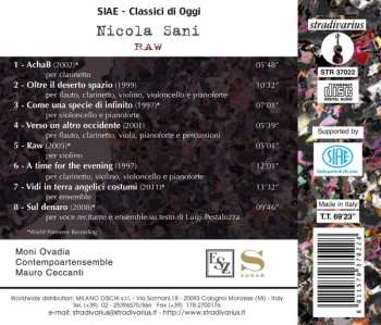 CD Nicola Sani: Raw