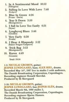 CD Nicolai Gromin Trio: Blue In Green