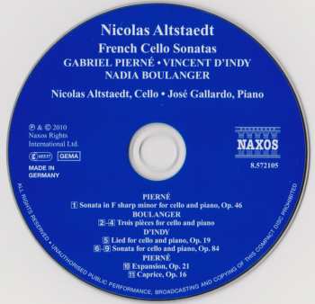 CD Nicolas Altstaedt: French Cello Sonatas