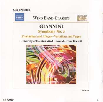 CD Arnold Rosner: Symphony No. 2 'Symphony Of The Winds' / Symphony No. 8 'Trinity'
