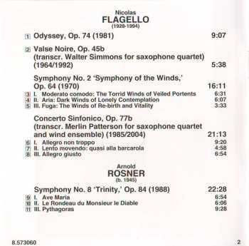 CD Arnold Rosner: Symphony No. 2 'Symphony Of The Winds' / Symphony No. 8 'Trinity'