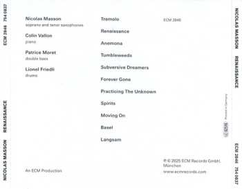 CD Nicolas Masson: Renaissance