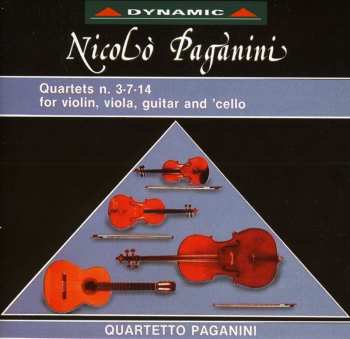 CD Niccolò Paganini: Quartets N. 3-7-14 For Violin, Viola, Guitar And 'Cello