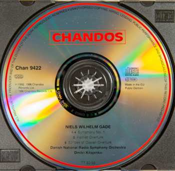 CD Niels Wilhelm Gade: Symphony No. 1 / Hamlet  Overture / Echoes of Ossian Overture