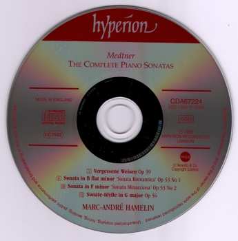 4CD Nikolai Medtner: The Complete Piano Sonatas / Forgotten Melodies I, II