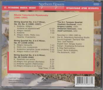 CD Nikolai Myaskovsky: Complete String Quartets, Vol 2: Quartets Nos. 4, 5 & 6
