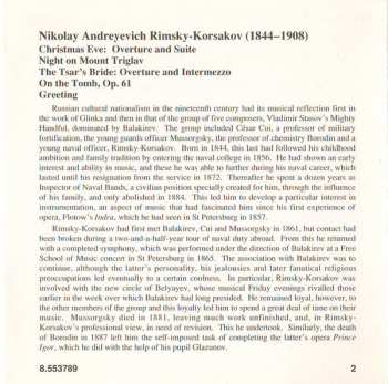 CD Nikolai Rimsky-Korsakov: Christmas Eve • Night On Mount Triglav