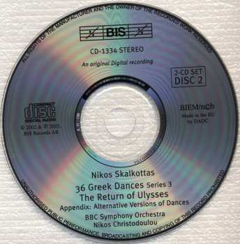 2CD BBC Symphony Orchestra: 36 Greek Dances, The Return of Ulysses