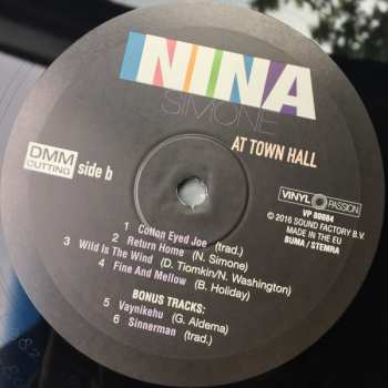 LP Nina Simone: Nina Simone At Town Hall