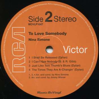 LP Nina Simone: To Love Somebody