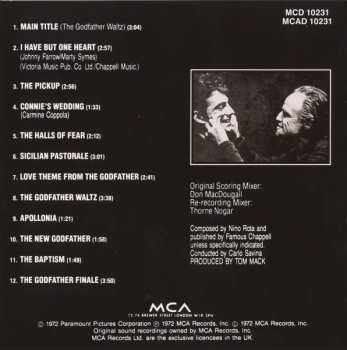 CD Nino Rota: The Godfather - Music From The Original Motion Picture Soundtrack