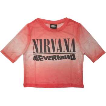 Merch Nirvana: Dámske Crop Top Nevermind Wavy Logo Nirvana