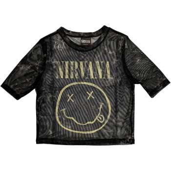 Merch Nirvana: Dámske Crop Top Yellow Smiley