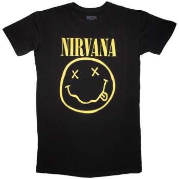 Merch Nirvana: Dámske Tričko Dress Yellow Happy Face