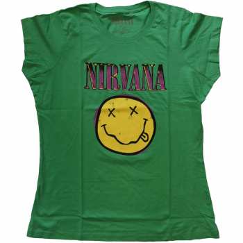 Merch Nirvana: Dámske Tričko Xerox Smiley Pink 
